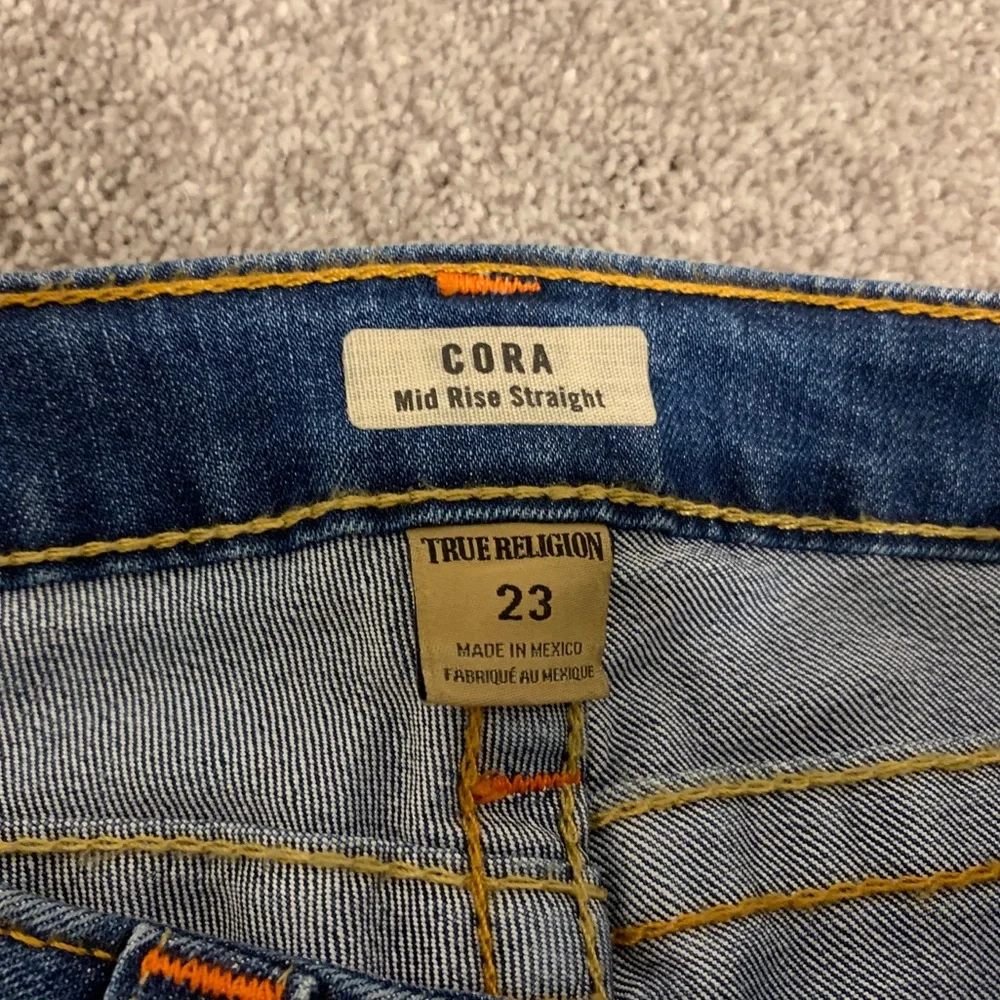 True Religion Cora Mid-Rise Straight Leg Jeans – Size 23 – NWOT - Picture 12 of 15